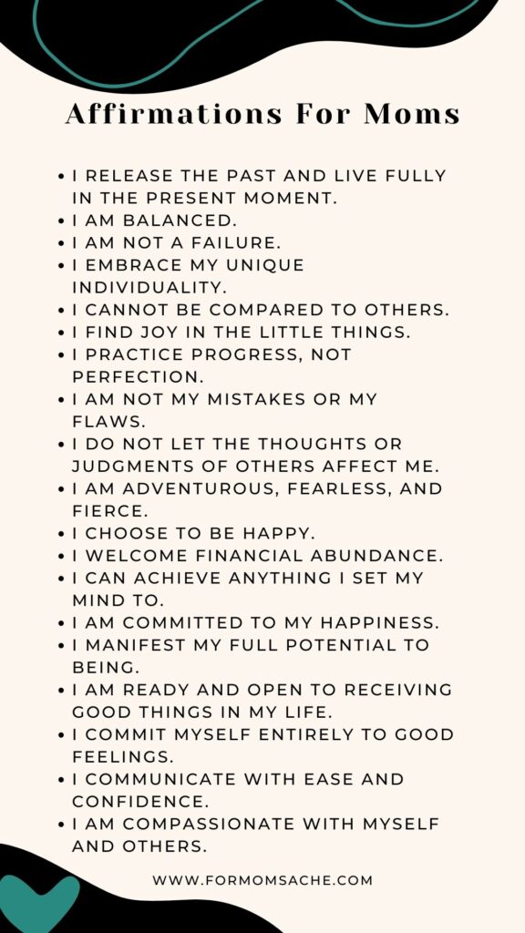 Positive Self Love Affirmation Quotes for moms 2