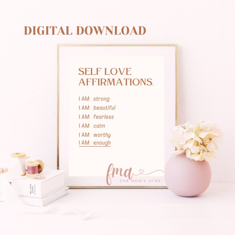 Self Love Affirmations Wall Printables