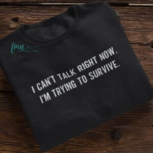 I can't Talk Right Now Unisex Crewneck Sweatshirt Travel Essentials For Mom