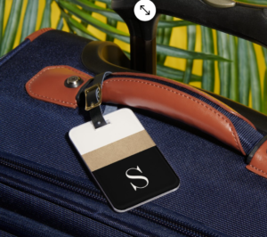 Monogrammed Luggage Tag Travel Essentials For Mom