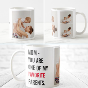 Personalized Modern Collage Photo & Happy Mothers Day Gift Coffee Mug